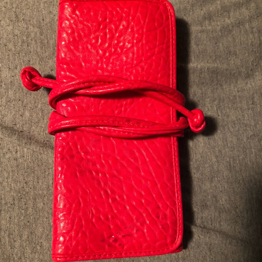 Gorjana red clutch